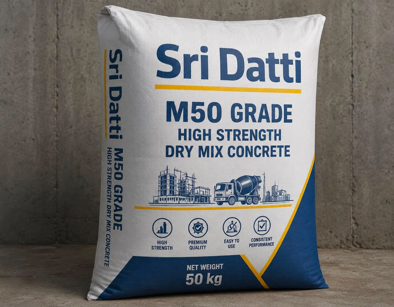 Sri Datti M50 Grade dry mix concrete bag