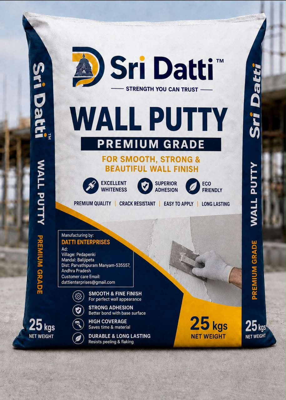 Sri Datti premium grade wall putty 25kg bag