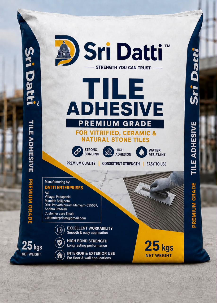 Sri Datti premium grade tile adhesive 25kg bag