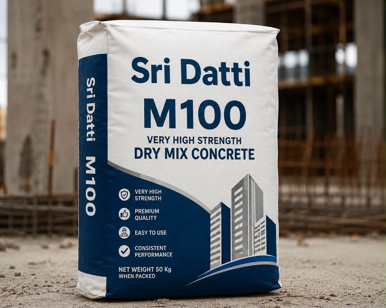 Sri Datti M100 Grade dry mix concrete bag